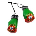 Portugal Country Flag Mini Boxing Gloves to Hang Over Your Automobile Mirror New