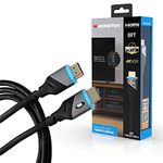 Monster 6ft High Speed 4K HDR Hdmi Cable with Built-in Blue Led Light, Gaming, Video, and Computer Cable