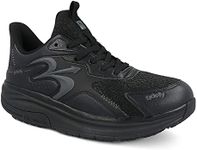Gravity Defyer g-defy Energiya Cross Training Shoes for Men | Comfortable Orthopedic Shoes for Standing All Day | Patented VersoShock Technology | Wide Toe Box Black