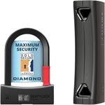 Seatylock Mason Bike U Lock - Patented Heavy Duty Anti Theft Diamond Secure ULock - Ultra Security Bicycle Safety Tool with Keys for City Electric or Mountain Bikes and Scooters (5.5 Inch)