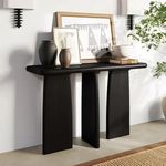 Budhakish Sheesham Wood Console Table for Living Room | Solid Wood Foyer Tables for Entryway | Wooden Side Entrance Table for Home & Office | Rosewood, Walnut Finish