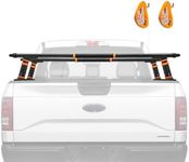 LMRSTOO Truck Ladder Rack, Universal Aluminum Truck Bed Rack for Pickup,Adjustable Length&Hight,Real 800LB Capacity Truck Bed Rack Set for Kayak, Surfboard, Lumber, Ladder