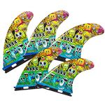 3DFINS High Performance Surfboard Fins GOHARD Series – 5 Fins, Futures Base – Dimple Technology – Maximum Control (Monsters)