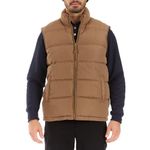 Smith's Workwear Men's Microfiber Puffer Bubble Vest, Acorn, Large