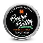 The Manskape Co Beard Balm Conditioner For Men -Wild Willie's Beard Butter-Amazing Beard Balm with 13 Natural Locally Sourced Ingredients to Condition and Treat Your Beard or Mustache At the Same Time. Cool Mint 2oz