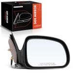 A-Premium Passenger Side Power Door Mirror - Compatible with Pontiac Grand Prix 2004 2005 2006 2007 2008 - Non-Heated Non-Folding Black Outside Rear View Mirror - Replace# 15796389