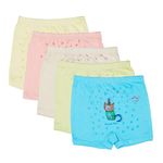 Kids Basket Baby Boys and Girls Cotton Brief Panty Inner Underwear Drawer Combo Pack of 5 Pc (7-8 Years) Multicolour