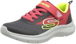 Skechers Boy's Skech Fast-Solar-Squad Sneaker, Red/Black, 11 Little Kid