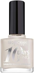 DEBORAH Smalto 10 Days Long 21, Pearly white, 1 Unità, Confezione da 1