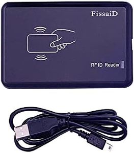 RFID Reader 125KHz Reader Reads Both 1326 Family Proximity Cards & 4100 ID Card USB Reader Emulae Keyboard for Linux Android Win iOS + 2Pcs Card