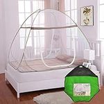 Pop Up Bed Net Tent with Net Bottom, Folding Design Bed Canopy for Bedroom, Pop-Up Mosquito Net Tent (79 x71x59 inch)