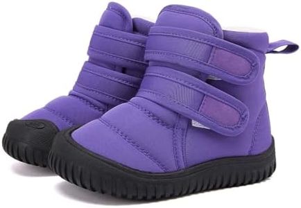 BMCiTYBM Baby Snow Boots Boys Girls Winter Infant Shoes Purple 18-24 Months
