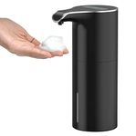 YIKHOM Automatic Foaming Soap Dispenser, Touchless Foaming Soap Dispensers 15.37 oz Electric Soap Dispenser Infrared Sensor Hands Free for Bathroom, Kitchen, Auto Soap Dispenser USB C Rechargeable