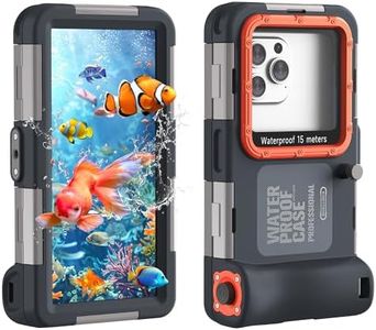 Upgrade Underwater Phone Case for Snorkeling, [50ft/15M] Deep IPX8 Waterproof Hard-Shell Scuba Diving Cases for iPhone 17-11 Pro/PM/Plus, X/Xr/Xs Max, 16/17E, 13/12Mini, 8/7P, SE2/3 [Classic-Pro]