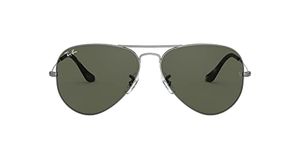 Ray-Ban Unisex Aviator Sunglasses, Grey, 62 mm UK