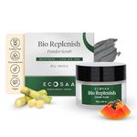 Ecosaa Bio Replenish Powder Scrub for Face | 1.5% Salicylic Acid Face Scrub Powder for Open Pores and Dead Skin Cells | Daily Exfoliating Face Scrub for Oily & Glowing Skin | For All Skin Type 30g