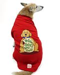 Lana Paws Holiday Calories Don't Count Comfortable Christmas & Winter Sweatshirt Hoodie for Large Dogs, Chonky Indies, Boxers, Dalmatian & Similar, Size 24.5