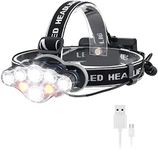 Rechargeable Headlamp, 8 Modes Mult