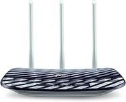 TP-Link AC750 Wireless Dual Band Router, 2.4GHz 300Mbps + 5GHz 433Mbps, 3 External Antennas (Archer C20) Black