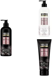 TREsemmé Silky Brunette Bundle, Shampoo, Conditioner, & Hair Mask with Colour Complex to nourishe & protect from colour damage