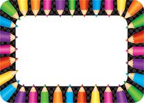 Teacher Created Resources Colored Pencils Name Tags (TCR5513)