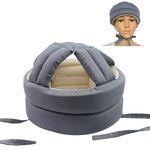 XCSJ Thick Soft Protective Helmet for Elderly, 53-70 cm, Adjustable Anti Fall Safety Helmet, Elderly Safety Helmet for Protects Head from Bumps & Bruises
