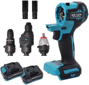 KROST Cordless Drill Kit - 21V(37V MAX) Electric Drill Tool Combo 3-In-1 Multi-Head Power with 2Pcs Lithium-Ion Batteries and Storage Box, Combo Kit Tool