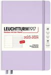 Leuchtturm1917 - Weekly Planner & Notebook Medium (A5) 2024, with booklet, 18 Months, Lilac, English