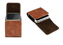 HARITECH Leather Belt Clip Case with Mobile Pocket Cover for Motorola Razr 5G - Brown