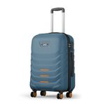 Safari Crescent 8 Wheels 66cm Medium Check-in Trolley Bag Hard Case Polycarbonate 360 Degree Wheeling System Luggage, Suitcase for Travel, Trolley Bags for Travel, Ink Blue