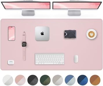 Large Desk Mat 55"x24" - Premium Non-Slip Desk Pad, Waterproof and Scratch-Resistant Office Desk Protector, Large Desk pad Workspace Mat for Home and Office(Light Pink)