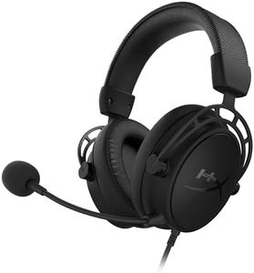 HyperX Cloud Alpha S - Gaming Headset, for PC and PS4, 7.1 Surround Sound, Adjustable Bass, Dual Chamber Drivers, Chat Mixer, Breathable Leatherette, Memory Foam, and Noise Cancelling Microphone - Black