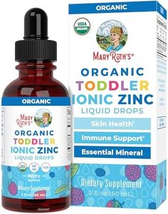 USDA Organic Toddler Liquid Zinc Drops by MaryRuth's | Zinc Sulfate | Immune Support Supplement| Skin Health | Vegan | Formulated for Ages 1-3 | Delicious Berry Flavor | 1 Month Supply | 2 Fl Oz