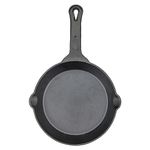 WINCO 8 Cast Iron Skillet, Black