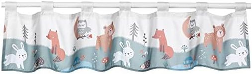 Bedtime Originals Animal Alphabet Sage Green/Cream Nursery Window Valance