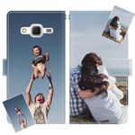 JGOYGYI Personalized PU Leather Wallet Phone Case Compatible with Samsung Galaxy Core Prime with Kickstand Flip Cover,Customize Your Own Picture/Photo/Image/Text +Adjustable Lanyard