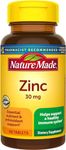 Nature Made Zinc 3O mg Dietary Supplement for Immune Health and Antioxidant Support, 100 Tablets