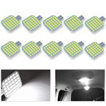 10PCS T10 921 922 912 194 RV Interior LED Light Bulbs, Super Bright LED Bulbs Replacement Lighting 36-SMD 2835 6500K Cool White for 12V RV Camper Trailer Motorhome Boat Dome Car Marine Indoor Light