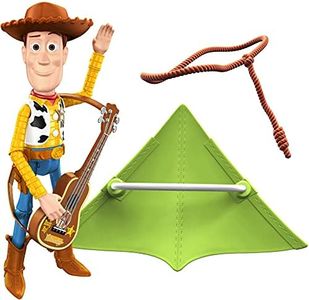 Disney Pixar Toy Story figurine articulée Woody avec guitare, cerf-volant et lasso, pour rejouer les scènes du film, jouet pour enfant, GJH47