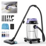 SEZNIK All in One Wet and Dry Vacuum Cleaner for Home | Spot Cleaning, Mopping & Blowing | 15L Steel Tank | 1300W, 20KPA Suction | 9 Attachments | Includes 1-Year Maintenance Kit Worth ₹3496