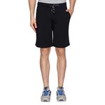 Van Heusen Athleisure Men Knit Shorts - Cotton Rich - Smart Tech, Easy Stain Release, Anti Stat, Ultra Soft, Moisture Wicking_50001_Black_L