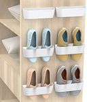 Yocice Wall Mounted Shoes Rack 6Pac