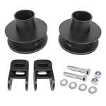 J2 Engineering J2-LK-FD-F-SE-024-BK 2" Front Leveling Lift Kit Coil Spring Spacers w/Shock Extensions Compatible with 05-22 F250 Super Duty / F350 Super Duty