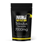 Nuke Nutrition Tribulus Terrestris 7000mg - 60 Capsules - Tribulus Terrestris High Strength Test Booster Pills for Men & Women - Increase Testosterone for Enhanced Muscle Growth, Strength & Endurance