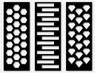 Makeup Swatch Sticker Stencils, 6 Pack of Vinyl Swatch Stencils, Makeup Artist Supply, Beauty Supply