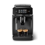 Philips 2200 Series Fully Automatic Espresso Machine, Classic Milk Frother, 2 Coffee Varieties, Intuitive Touch Display, 100% Ceramic Grinder, AquaClean Filter, Aroma Seal, Black (EP2220/14)