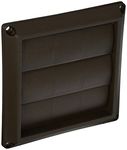 Lambro Industries 2677B Lambro"dustries Plastic Louvered Vent Hood, 4", Brown