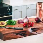 Professional Chef Live Edge Extra Large Acacia Wood Chopping Board 70cm x 40cm x 6cm