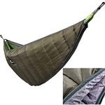 GYDEHUTJ Winter Warm Hammock Underquilt Lightweight Hammock Gear Quilt Packable Full Length Under Blanket Camping Survivor Hanging Bed