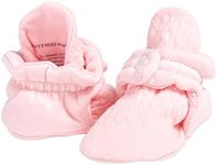 Burt's Bees Baby Baby Gender Neutral Color for Ages 0 to 9 Months Old Slipper Sock, Quilted Pink Blossom, 3 Unisex Infant